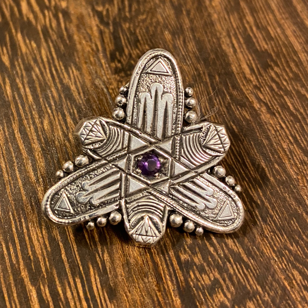 Atom Pin 2.0 Limited Edition of 100 - Amethyst Atom Pin 2.0 Limited Edition of 100 - Amethyst