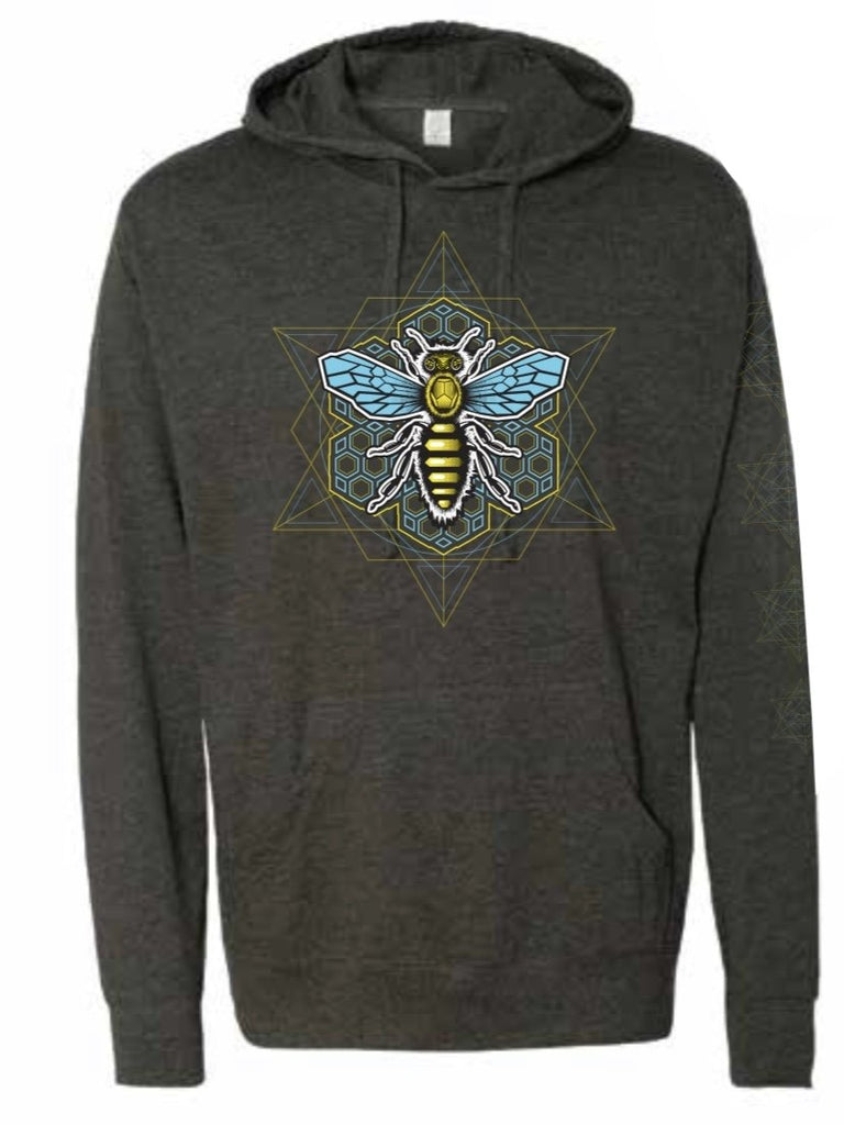 Sacred Geometry Bee Lightweight Hoodie Sacred Geometry Bee Lightweight Hoodie