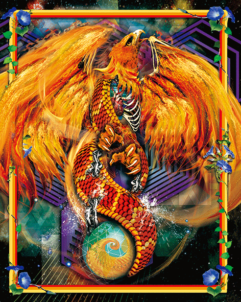 Rising Phoenix - Original Artwork 3D Lenticular Poster Rising Phoenix - Original Artwork 3D Lenticular Poster