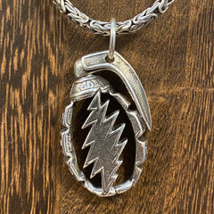 Grateful Grenade Sterling Silver Pendant Grateful Grenade Sterling Silver Pendant