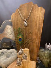 LOVE GRENADE Sterling Silver Pendant w/ Amethyst & Black Spinel LOVE GRENADE Sterling Silver Pendant w/ Amethyst & Black Spinel