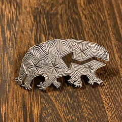 Sterling Silver Tardigrade Pin - Ramstar Designs Sterling Silver Tardigrade Pin - Ramstar Designs