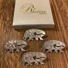 Sterling Silver Tardigrade Pin - Ramstar Designs Sterling Silver Tardigrade Pin - Ramstar Designs