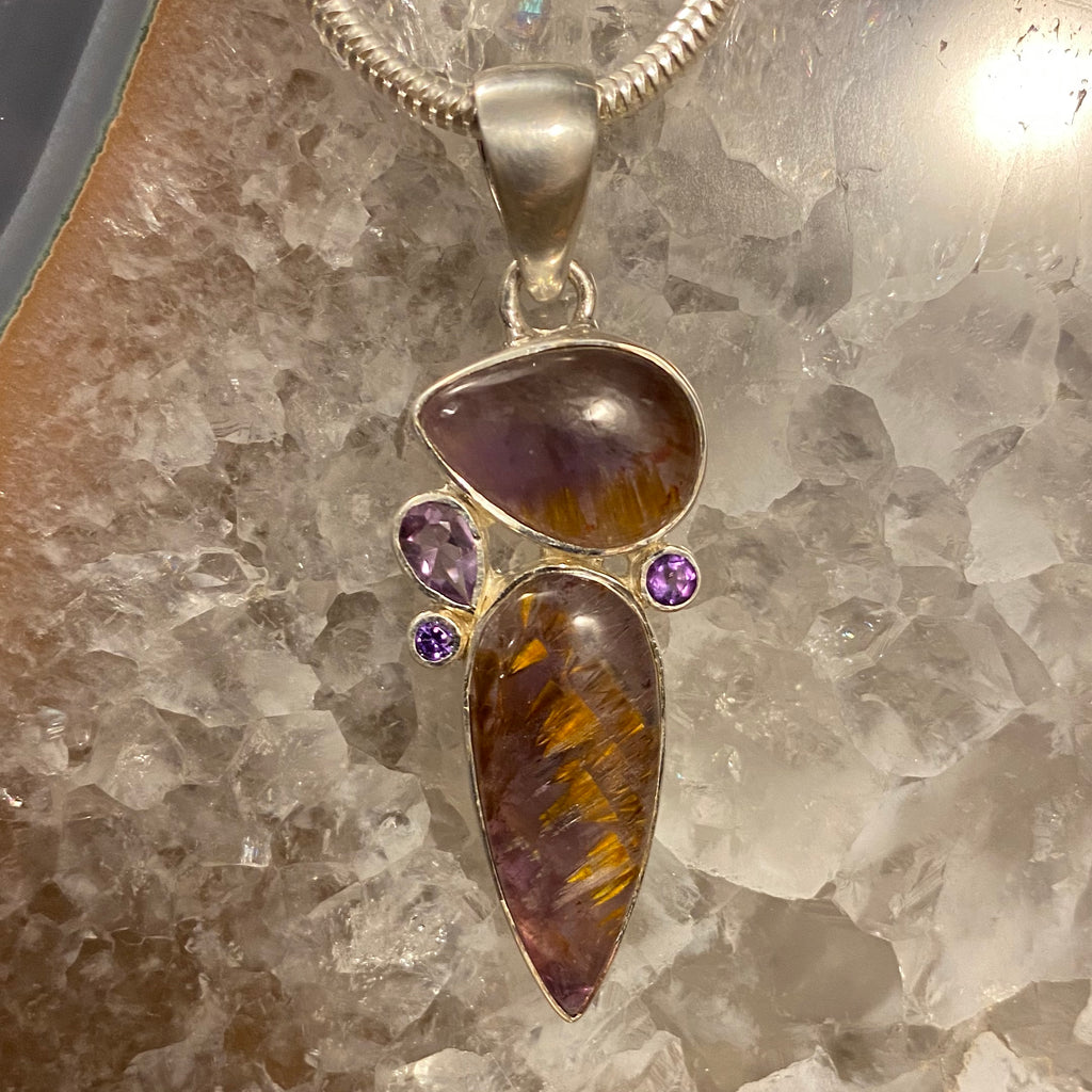 Super Seven / Amethyst Sterling Silver Pendant Super Seven / Amethyst Sterling Silver Pendant