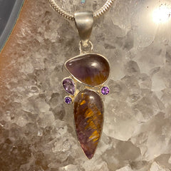 Super Seven / Amethyst Sterling Silver Pendant Super Seven / Amethyst Sterling Silver Pendant