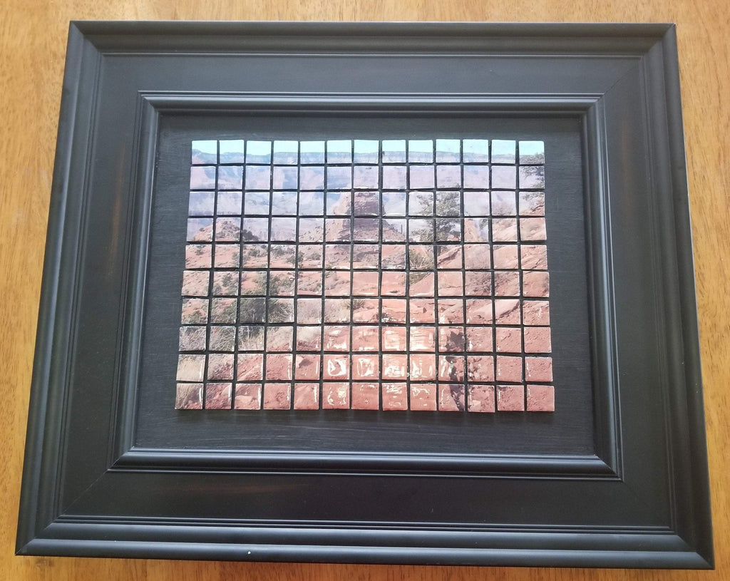 Grand Canyon Oasis - Framed Photo Mosaic Tile Art Grand Canyon Oasis - Framed Photo Mosaic Tile Art