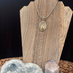 Rutilated Quartz Sterling Silver Pendant Rutilated Quartz Sterling Silver Pendant