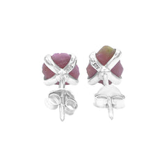 Record Keeper Ruby Sterling Silver Earrings