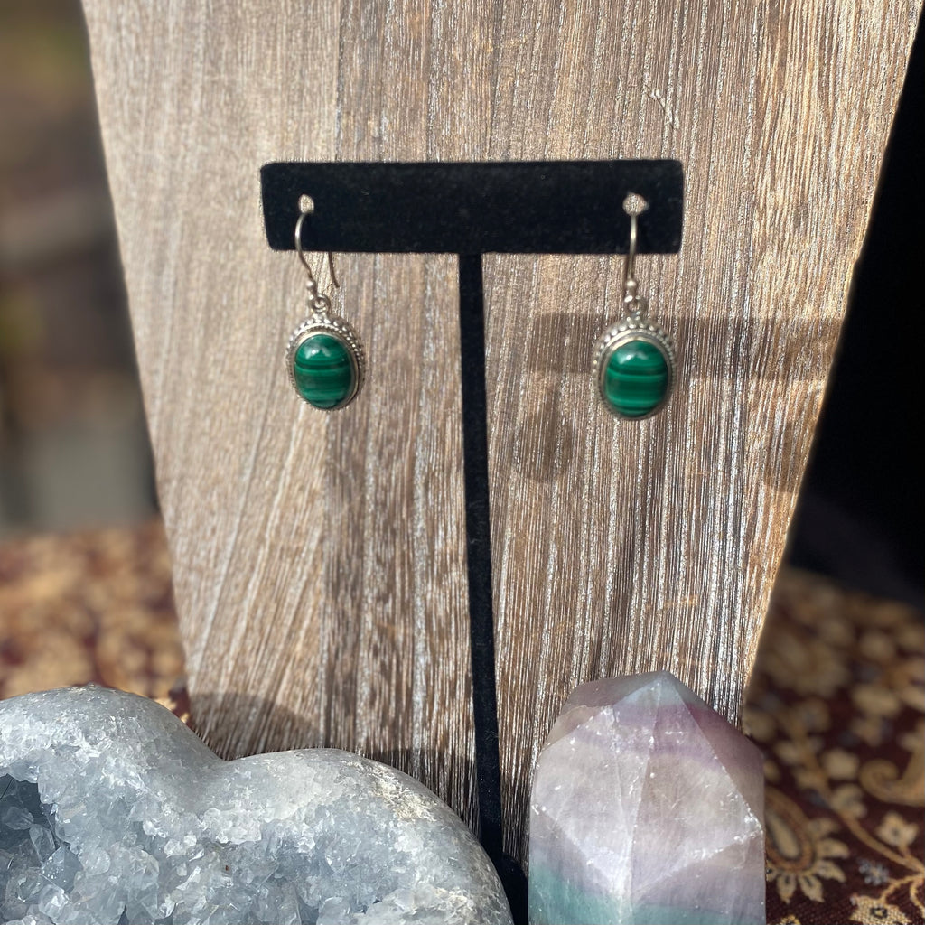 Malachite Earrings